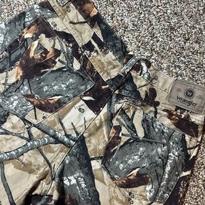 Wrangler Authentic Realtree Camo Pants 100% Cotton